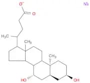 Cholan-24-oic acid, 3,7-dihydroxy-, sodium salt (1:1), (3α,5β,7β)-