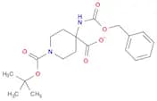 4-BENZYLOXYCARBONYLAMINO-PIPERIDINE-1,4-DICARBOXYLIC ACID MONO-TERT-BUTYL ESTER