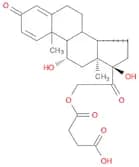 Pregna-1,4-diene-3,20-dione, 21-(3-carboxy-1-oxopropoxy)-11,17-dihydroxy-, (11β)-