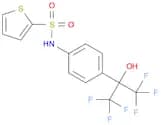 2-Thiophenesulfonamide, N-[4-[2,2,2-trifluoro-1-hydroxy-1-(trifluoromethyl)ethyl]phenyl]-