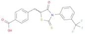 Benzoic acid, 4-[[4-oxo-2-thioxo-3-[3-(trifluoromethyl)phenyl]-5-thiazolidinylidene]methyl]-