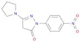 3H-Pyrazol-3-one, 2,4-dihydro-2-(4-nitrophenyl)-5-(1-pyrrolidinyl)-