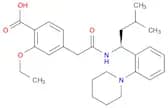 (S)-2-Ethoxy-4-[2-[[3-methyl-1-[2-(piperidin-1-yl)phenyl]butyl]amino]-2-oxoethyl]benzoic acid