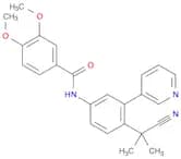 Benzamide, N-[4-(1-cyano-1-methylethyl)-3-(3-pyridinyl)phenyl]-3,4-dimethoxy-