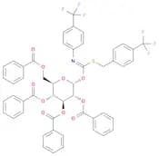 (2R,3R,4S,5R,6R)-2-((Benzoyloxy)methyl)-6-(((4-(trifluoromethyl)benzyl)thio)((4-(trifluoromethyl)p…
