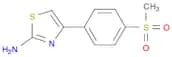 4-(4-(Methylsulfonyl)phenyl)thiazol-2-amine