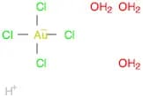 Hydrogen tetrachloroaurate(III) trihydrate