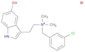 (M-CHLOROBENZYL)(2-(5-HYDROXYINDOL-3-YL)ETHYL)DIMETHYLAMMONIUM BROMIDE