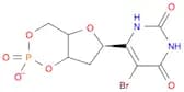 (6R)-6-(5-BROMO-2,6-DIOXO-1,2,3,6-TETRAHYDROPYRIMIDIN-4-YL)TETRAHYDRO-4H-FURO[3,2-D][1,3,2]DIOXAPH…