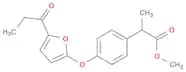 METHYL 2-[4-[(5-PROPANOYL-2-FURYL)OXY]PHENYL]PROPANOATE