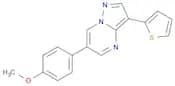 Pyrazolo[1,5-a]pyrimidine,6-(4-methoxyphenyl)-3-(2-thienyl)-