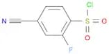 Benzenesulfonyl chloride, 4-cyano-2-fluoro-