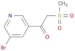 1-(5-Bromopyridin-3-yl)-2-(methylsulfonyl)ethanone