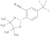 2-(4,4,5,5-Tetramethyl-1,3,2-dioxaborolan-2-yl)-5-(trifluoromethyl)benzonitrile