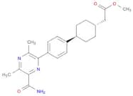 Cyclohexaneacetic acid, 4-[4-[6-(aMinocarbonyl)-3,5-diMethyl-2-pyrazinyl]phenyl]-, Methyl ester, t…