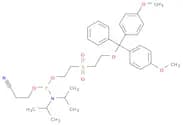 2-((2-(Bis(4-methoxyphenyl)(phenyl)methoxy)ethyl)sulfonyl)ethyl (2-cyanoethyl) diisopropylphosphor…