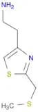 (2-{2-[(Methylthio)methyl]-1,3-thiazol-4-yl}ethyl)amine
