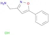 C-(5-Phenyl-isoxazol-3-yl)-methylamine HYDROCHLORIDE
