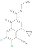 ethyl 7-chloro-8-cyano-1-cyclopropyl-6-fluoro-4-oxo-1,4-dihydroquinoline-3-carboxylate