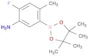 2-fluoro-4-methyl-5-(4,4,5,5-tetramethyl-1,3,2-dioxaborolan-2-yl)benzenamine