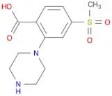 4-(Methylsulfonyl)-2-piperazinobenzoic Acid