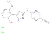 5-((5-(2-Hydroxy-6-methoxyphenyl)-1h-pyrazol-3-yl)amino)pyrazine-2-carbonitrile 2hcl