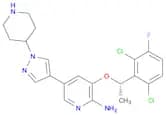 2-Pyridinamine, 3-[(1S)-1-(2,6-dichloro-3-fluorophenyl)ethoxy]-5-[1-(4-piperidinyl)-1H-pyrazol-4-y…