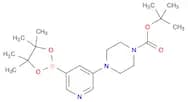 tert-butyl 4-(5-(4,4,5,5-tetramethyl-1,3,2-dioxaborolan-2-yl)pyridin-3-yl)piperazine-1-carboxylate