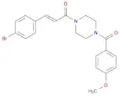 (2E)-3-(4-Bromophenyl)-1-[4-(4-methoxybenzoyl)-1-piperazinyl]-2-propen-1-one