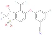 3-[[(3R)-4-(difluoromethyl)-2,2-difluoro-3-hydroxy-1,1-dioxo-3H-benzothiophen-5-yl]oxy]-5-fluoro-b…