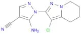 5-Amino-1-(3-chloro-4,5,6,7-tetrahydropyrazolo[1,5-a]pyridin-2-yl)-1H-pyrazole-4-carbonitrile