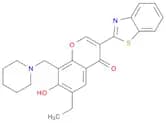 3-(2-Benzothiazolyl)-6-ethyl-7-hydroxy-8-(1-piperidinylmethyl)-4H-1-benzopyran-4-one