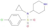 4-CHLORO-N-CYCLOPROPYL-N-PIPERIDIN-4-YLBENZENESULFONAMIDE