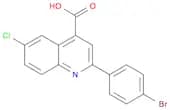 2-(4-Bromophenyl)-6-chloroquinoline-4-carboxylic acid