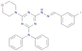 3-Iodobenzaldehyde[4-(diphenylamino)-6-(4-morpholinyl)-1,3,5-triazin-2-yl]hydrazone