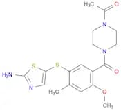 1-(4-(5-(2-aMinothiazol-5-ylthio)-2-Methoxy-4-Methylbenzoyl)piperazin-1-yl)ethanone