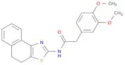 N-(4,5-dihydronaphtho[1,2-d]thiazol-2-yl)-2-(3,4-dimethoxyphenyl)acetamide