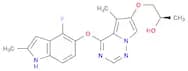 1-[[4-[(4-Fluoro-2-methyl-1H-indol-5-yl)oxy]-5-methylpyrrolo[2,1-f][1,2,4]triazin-6-yl]oxy]-2-prop…