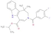 3-(3,4-Difluorobenzoyl)-1,2,3,6-tetrahydro-1,1-dimethylazepino[4,5-b]indole-5-carboxylic acid 1-me…