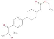 4-[4-(2-BROMO-2-METHYL-1-OXOPROPYL)PHENYL]-CYCLOHEXANEACETIC ACID ETHYL ESTER