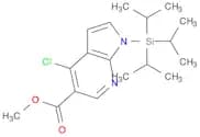1H-Pyrrolo[2,3-b]pyridine-5-carboxylic acid, 4-chloro-1-[tris(1-methylethyl)silyl]-, methyl ester