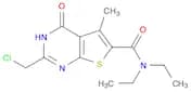 2-(Chloromethyl)-N,N-diethyl-5-methyl-4-oxo-3,4-dihydrothieno[2,3-d]pyrimidine-6-carboxamide