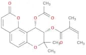 2-Butenoic acid, 2-methyl-,(9S,10S)-10-(acetyloxy)-9,10-dihydro-8,8-dimethyl-2-oxo-2H,8H-benzo[1,2…