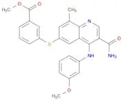 Methyl 3-(3-carbaMoyl-4-(3-MethoxyphenylaMino)-8-Methylquinolin-6-ylthio)benzoate