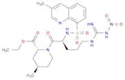2-PIPERIDINECARBOXYLIC ACID, 1-[5-[IMINO(NITROAMINO)METHYL]AMINO]-2-[[(3-METHYL-8-QUINOLINYL)SULFO…