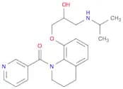 1,2,3,4-tetrahydro-8-[2-hydroxy-3-(isopropylamino)propoxy]-1-(3-pyridylcarbonyl)quinoline