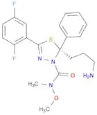 1,3,4-Thiadiazole-3(2H)-carboxamide,2-(3-aminopropyl)-5-(2,5-difluorophenyl)-N-methoxy-N-methyl-2-…