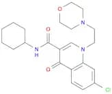 7-Chloro-N-cyclohexyl-1,4-dihydro-1-[2-(4-morpholinyl)ethyl]-4-oxo-3-quinolinecarboxamide