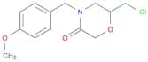 6-(chloromethyl)-4-[(4-methoxyphenyl)methyl]morpholin-3-one