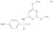 Benzenesulfonamide, 4-amino-N-(2,6-dimethoxy-4-pyrimidinyl)-,monosodium salt